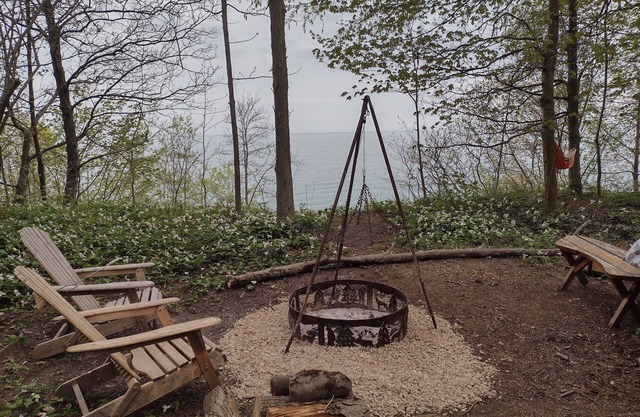 Forest nestled GeoDome with Beautiful views of Lake Erie! n