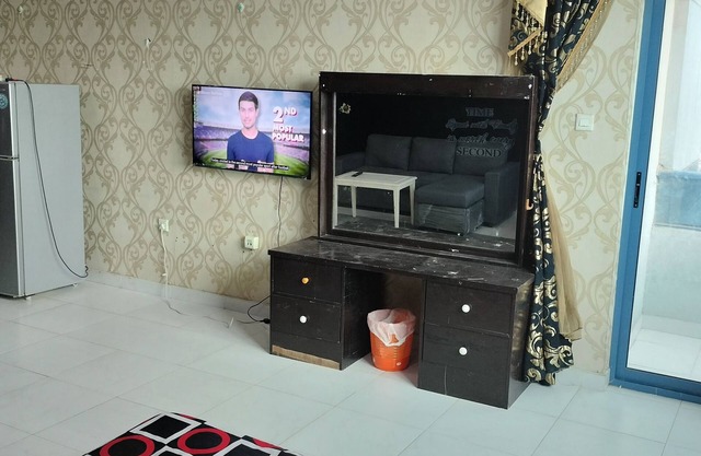Furnished Private Room with Separate Bathroom and balcony in Falcon Tower Ajman