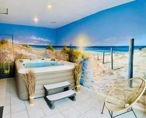 Gîte "Aux portes de la baie" avec jacuzzi 6 pers
