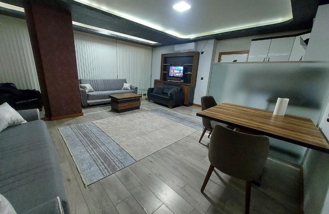 Garden view apartment.