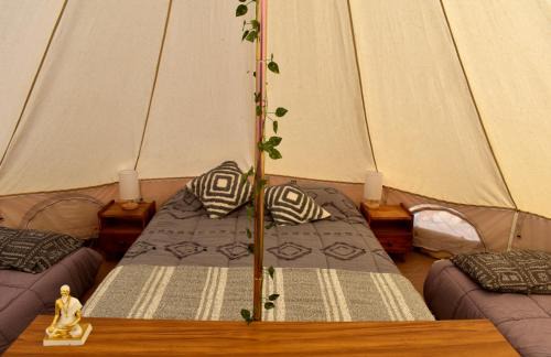 Glamping Alma de montaña en Achibueno con tinaja privada