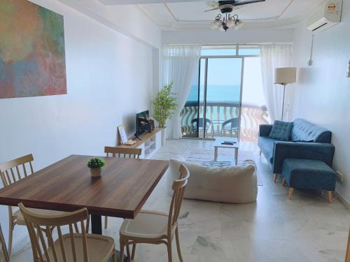 Glory Beach Duplex Ocean View - 8Pax 3BR & FREE Disney Hotstar