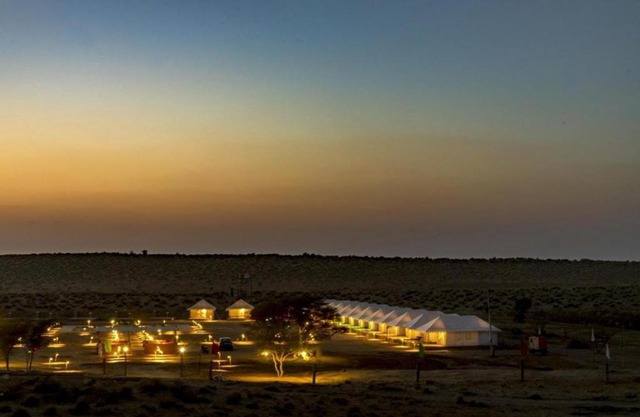 Golden Sandstone Hotel desert safari camp