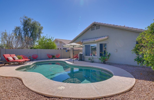 Golf Course View + Pool: Serene Glendale Home