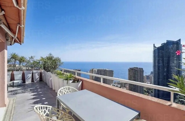 Grand Penthouse Dernier Étage Face Tour Odeon vue Panoramique mer et Monaco