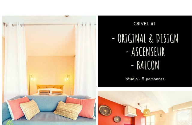 ★ Grand Studio ★ Lumineux ★ Cocooning ★ Balcon