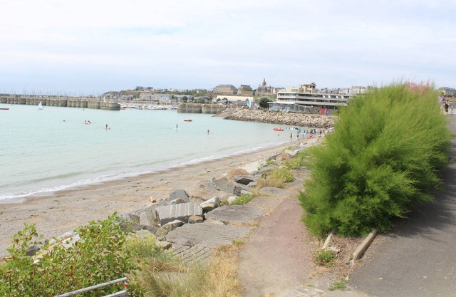 GRANVILLE. View of the sea, beach, ports - Town center - Calm