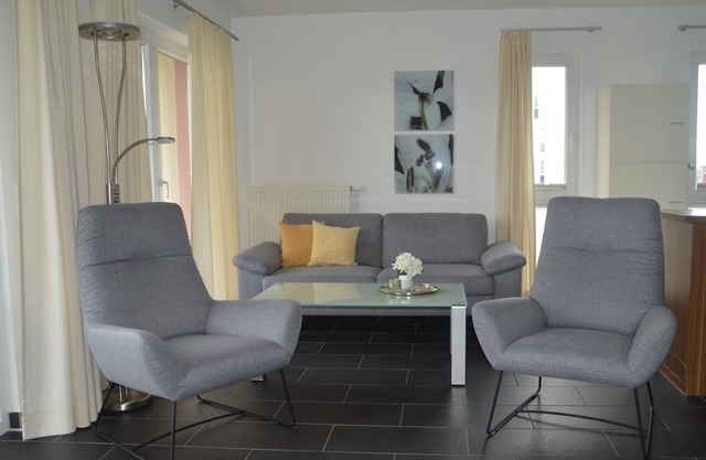 Great vacation apartment on the North Sea with south-facing balcony and sauna - 200 m to the beach