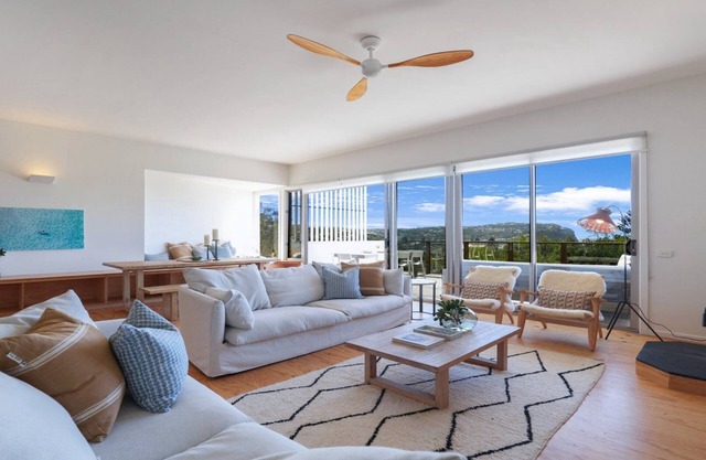 Great views and loads of room for all the family - with a fireplace!