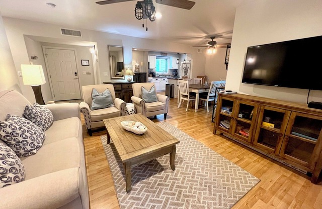 Half mile to the pool with club access. Golf views.