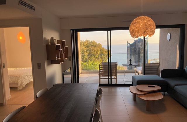 high-end sea view suite overlooking Monaco