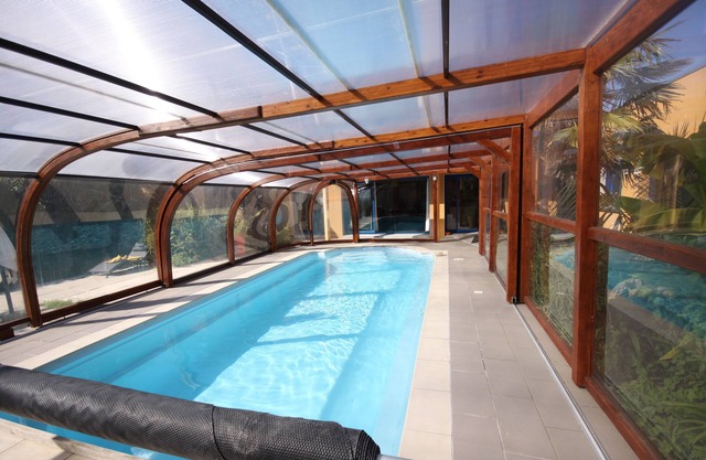 Holiday villa with pool.