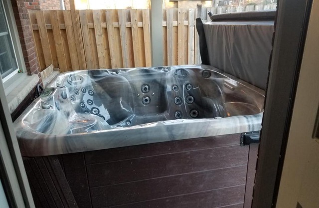 Home away with a hot tub