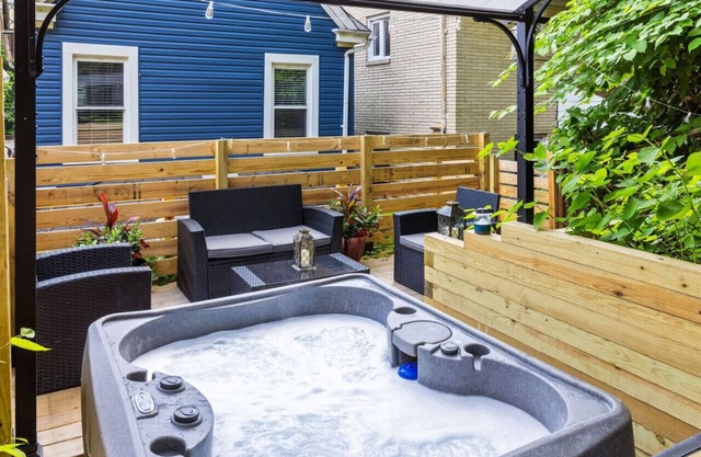 ★HostWise Stays★ Private Hot Tub | King beds |1 Block from Butler!