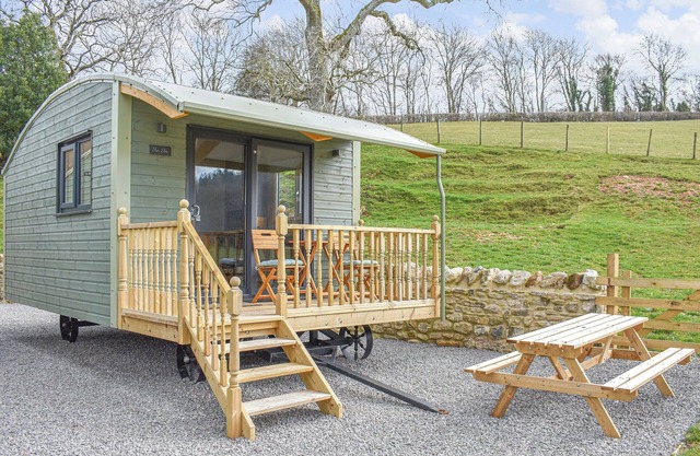 It’s a Shepherds Hut underneath with the size and comforts of a pod on top.