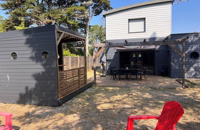 ILE TUDY - Contemporary house 6 places with garden 100m from the beach