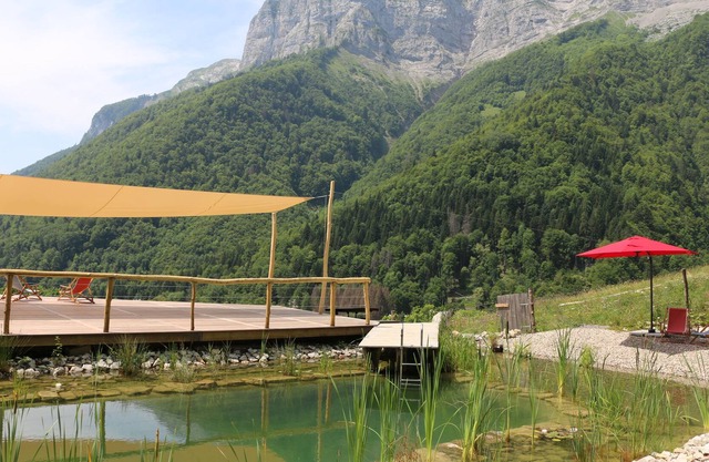Isolated off-the-grid eco chalet in the Alps