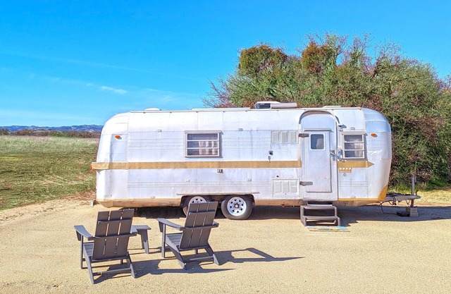 Janis Jopplin Trailer - Janis Jopplin Themed Vintage Trailer on Vineyard