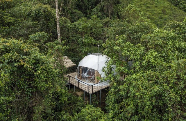 Jungle Family Glamping Dome: Private Terrace & Unique Experience!