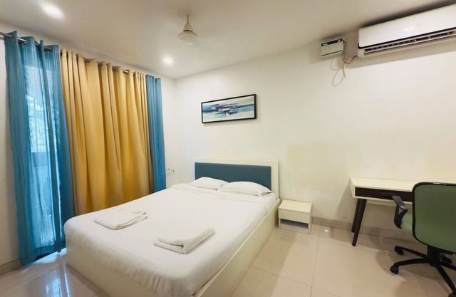 K-homes,Charming 1-bedroom apartment in wonderful Goa ,vagator with WiFi, AC