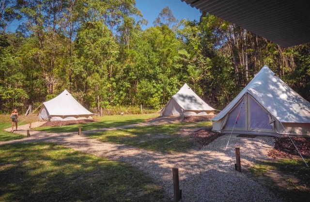 Kailani Glamping Tent: Eco Stay w/Private Bathroom & Nature Views Near Noosa