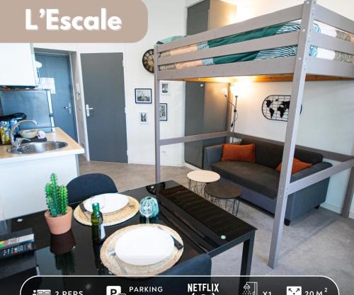 L'Escale, Proche ville, Parking, Terrasse, Netflix