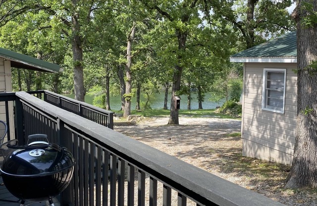 Lakefront 2BR Cabin w/ Pool + Swim & Boat dock
