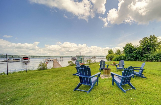 Lakefront Mayville Cottage w/Dock & Grill!