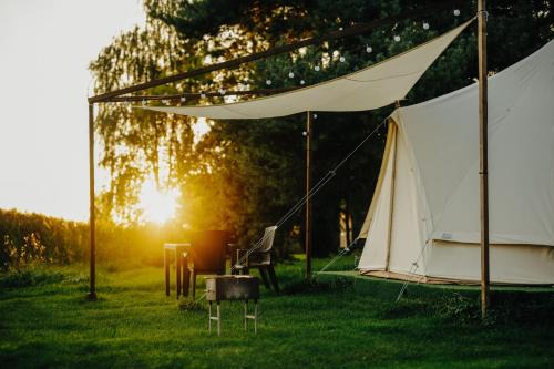 Lakeside camping