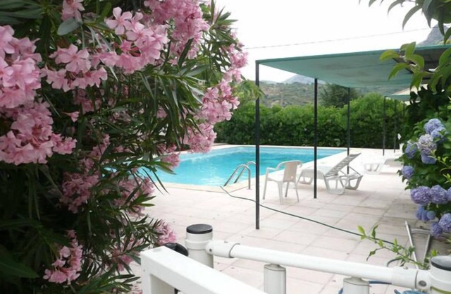 Large modern villa with pool and park, in a village near Calvi