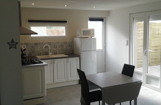 large studio with terrace and barbecue