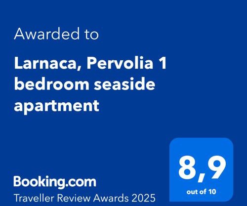 Larnaca, Pervolia 1 bedroom seaside apartment