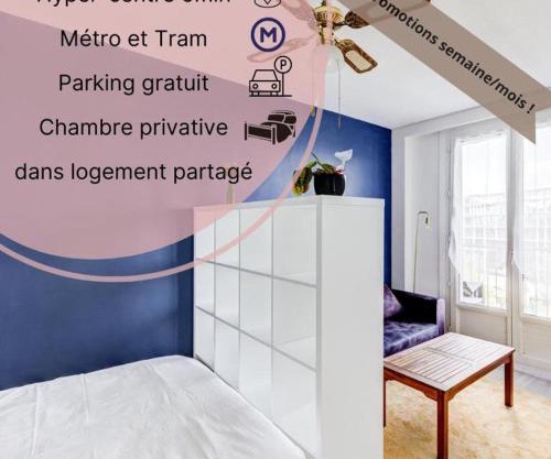 Le Central - Chambre privative avec salon et terrasse privée