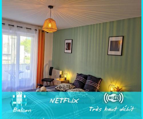 Le Letizia-Wifi-Netflix-Balcon-Friche Belle de mai Urban NestConciergerie