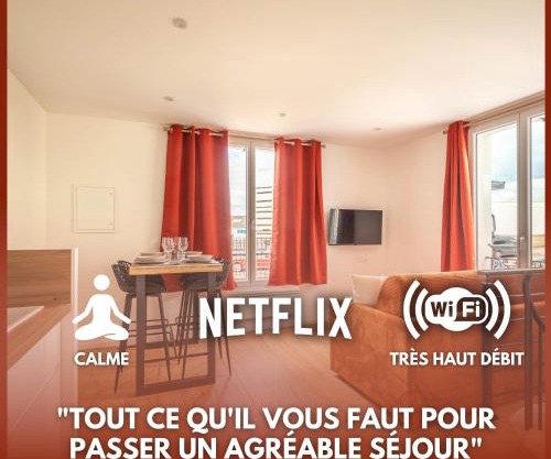 Le PÉTRA - Self Checkin Automatique - Netflix - 15 min Giverny