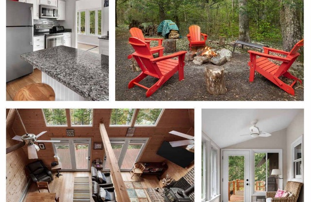 Loft, Wood Stove, Fire Pit, Grill & Deck on Creek