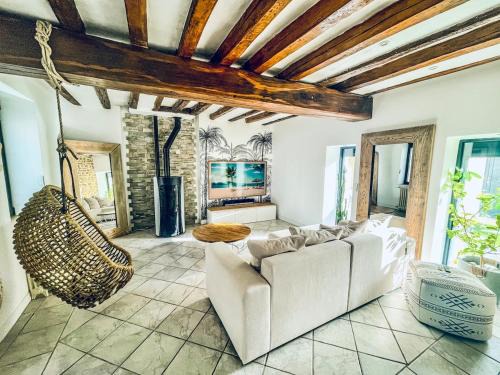 Luxurious century-old house with modern decor
