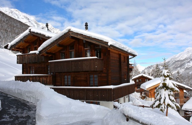 luxurious chalet with glorious glacier views