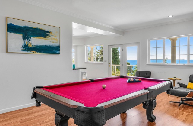 Luxurious dog-friendly water-view home with private beach access