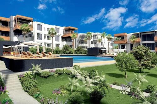 Luxury 3-Bedroom, 3-Bathroom Apartment with Pool