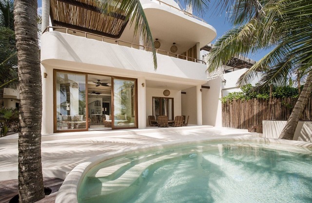 Luxury Beachfront Villa with Private Pool in the Heart of Tulum