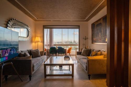 Luxury golden view apartment in les terrasses danfa ain diab