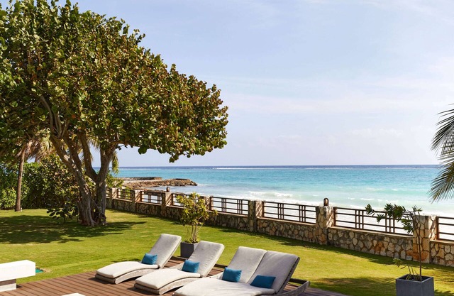 Luxury modern villa located right on the beach
