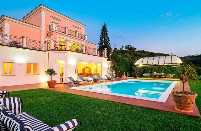 Luxury Villa with pool near Capo D'Orlando, with sea views towards the Aeolian Islands, Sicily.