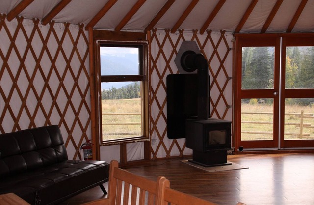 Luxury yurt on a private lake