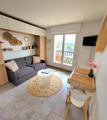 M2M Studio magnifique vue mer - avec balcon - les pieds dans l eau!