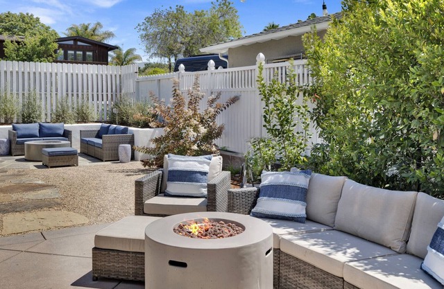 Mesa Cottage | Outdoor Patio with BBQ and Cozy Firepit