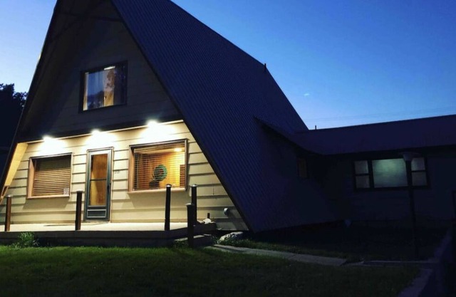 Mid century modern A frame cottage