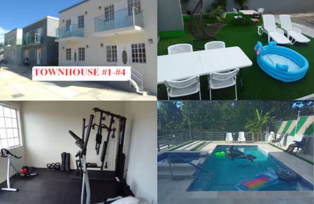 MIRANDO PLACEn4X 2 BED 2 BATH TOWNHOUSE #1-4 GYM+POOL+HOT TUB Sleep 30 PEOPLE