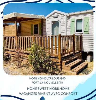 Mobilhome Loulousab10 Vacances cosy en famille chiens bienvenus
